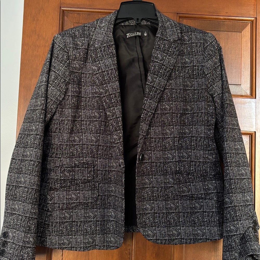 NYC Black and White Plaid Blazer